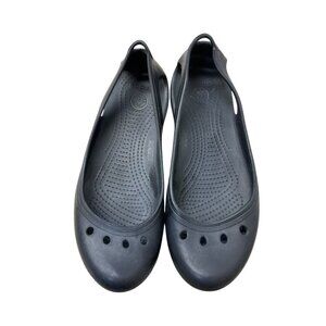 Crocs Slip On Flats Closed Toe Mary Janes Women’s Size 9 Black